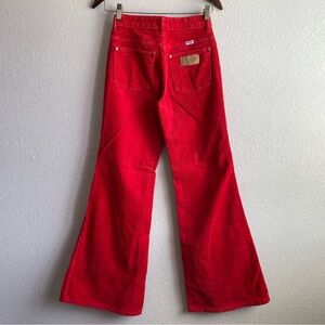 Wrangler Red Corduroy Bell-bottom Pants
